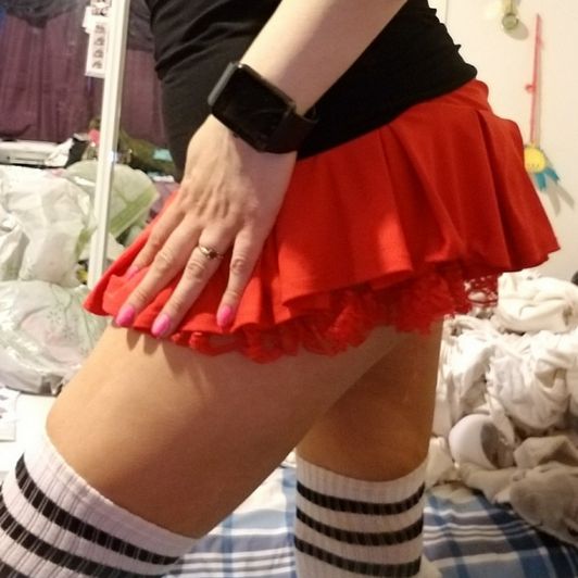 Sexy Red Skirt