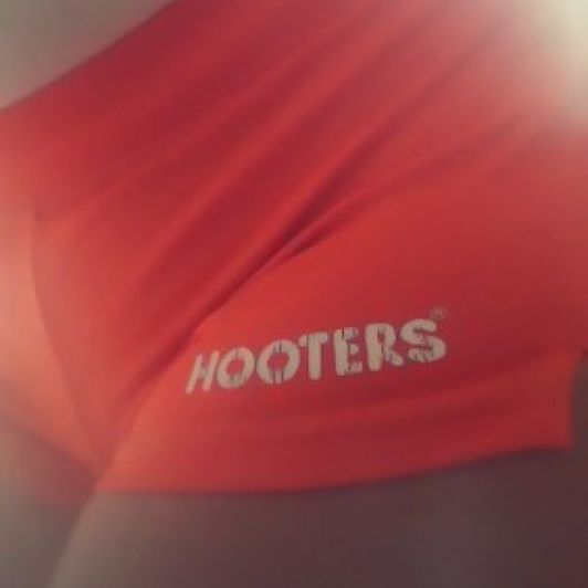 Orange Hooters Shorts