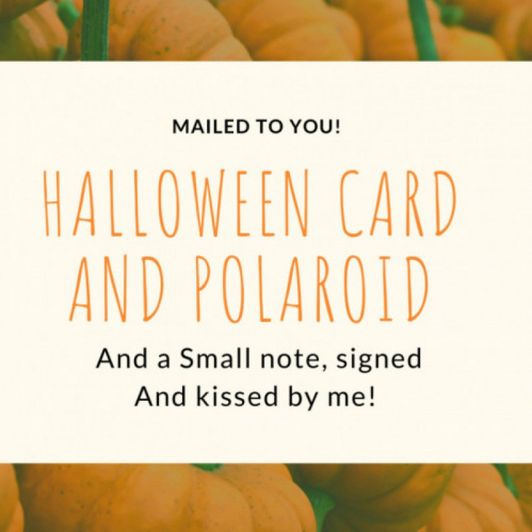 Halloween Card And Polaroid
