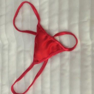Barely there red g string