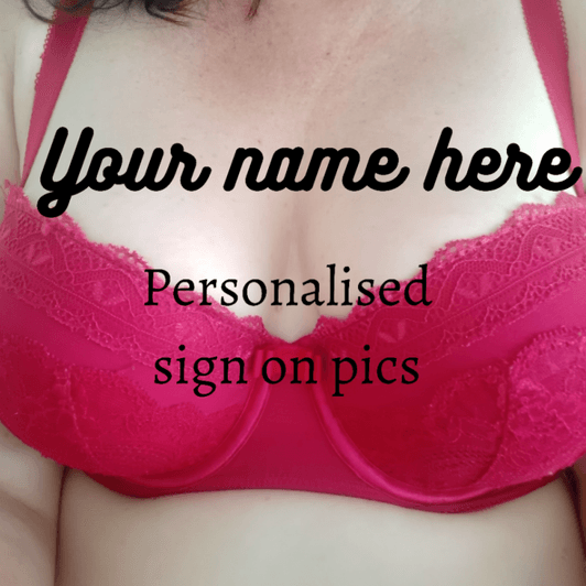 Personalised signed pics