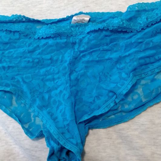 Sex Neon Blue Lace Panties