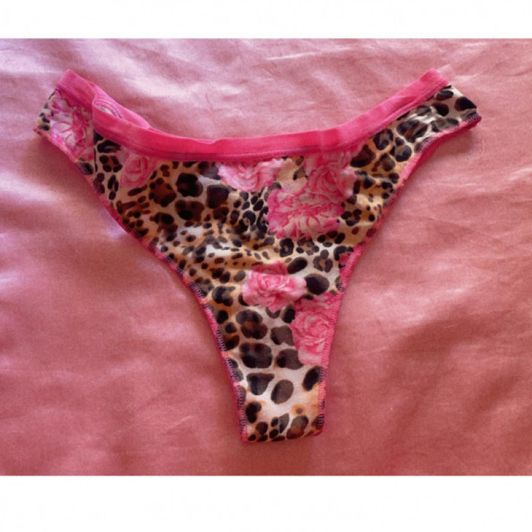 Pink leopard panties