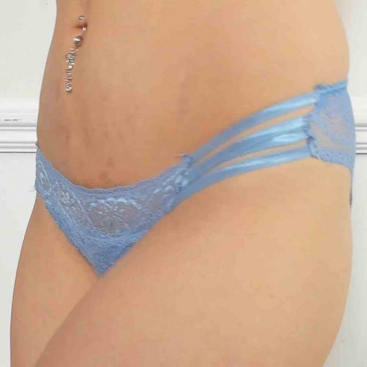 sexy blue lace panty