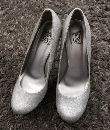 Silver Sparkly Dress Shoes