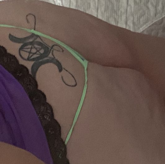 Green and blue gstring