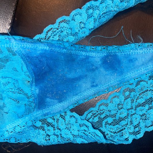 BussyCUM Dried Stained With Ass SCENT Sissy Lace Thong