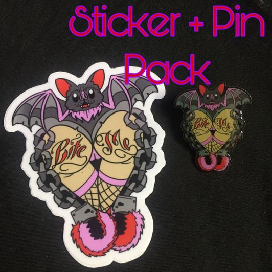 Sticker and pin pack
