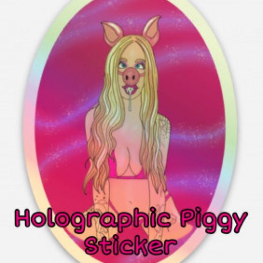 Piggy Girl Sticker