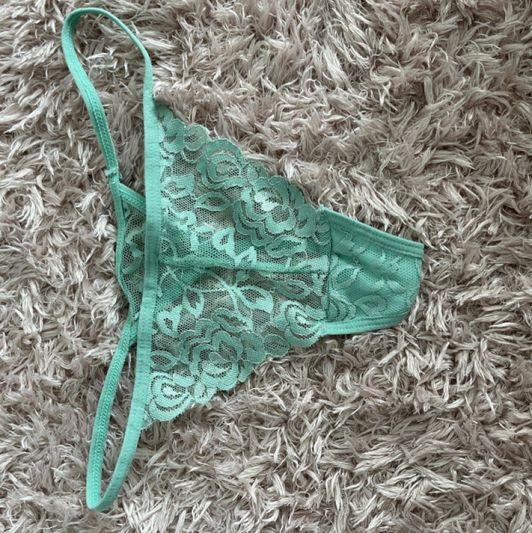 Mint Green Lace Thong
