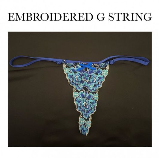 EMBROIDERED G STRING