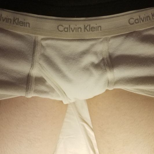 Very used Calvin Klein Xlarge white briefs