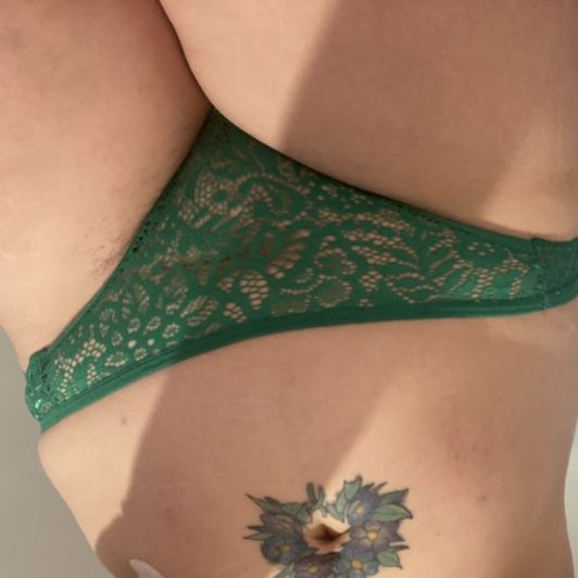 Green lace knickers