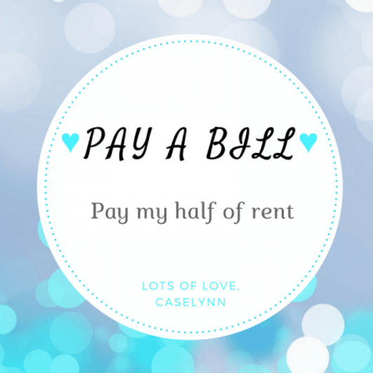 Pay A Bill: Rent 1 Month