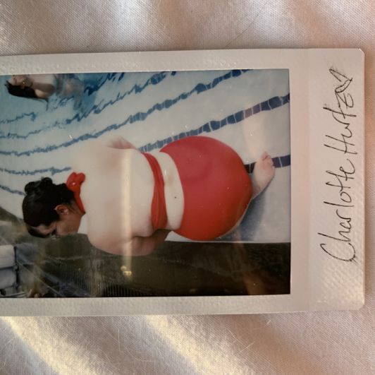 Signed bikini Polaroid