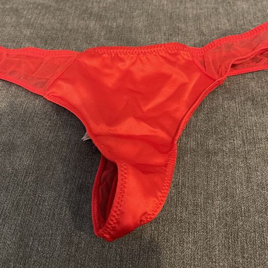 Silky Red thong