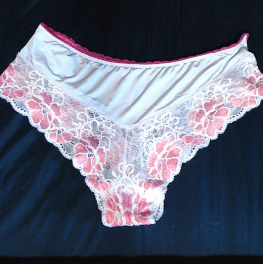 Used Pink Lacy Panties