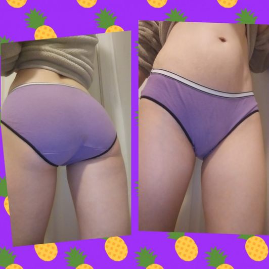 Purple Hanes Cotton Panties