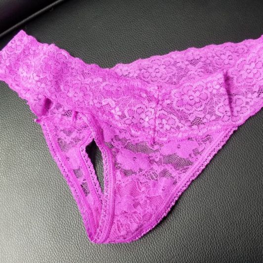 Purple Lace thong