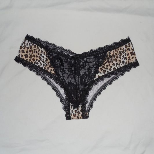 New Custom Satin Leopard Print and Lace