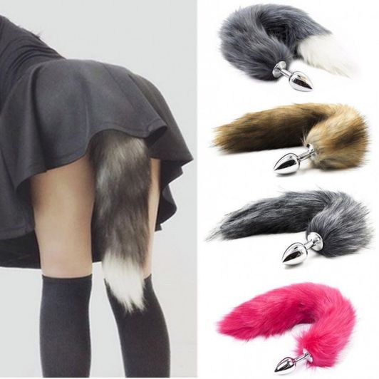 Anal play furry tail