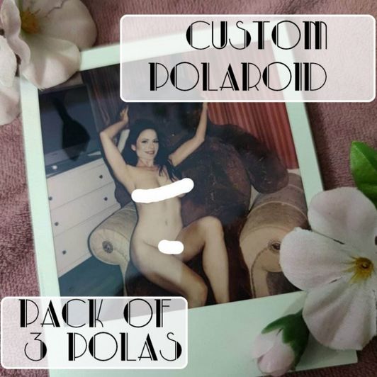 Custom polaroid pack of 3