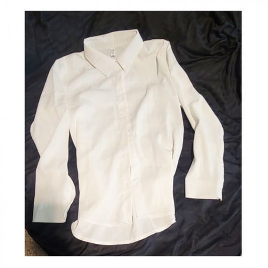 06Supergirl White Collar shirt