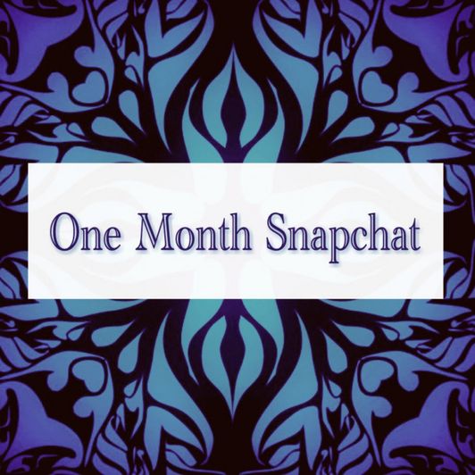 One Month Premium Snapchat