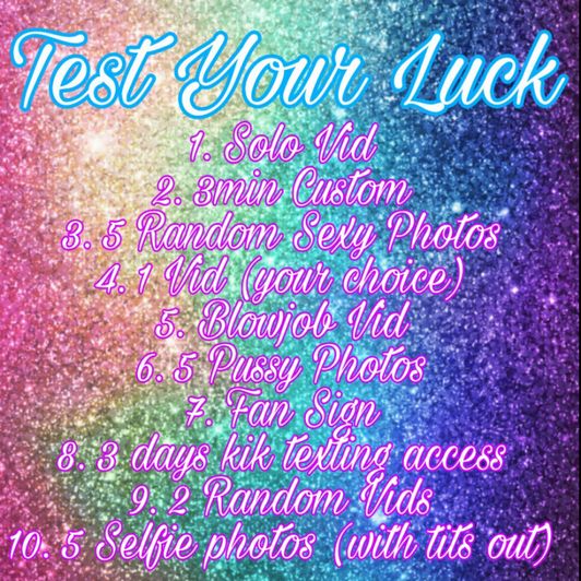 Test Your Luck: Random Prize
