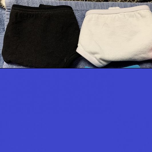 Solid All Cotton Thongs Well Worn