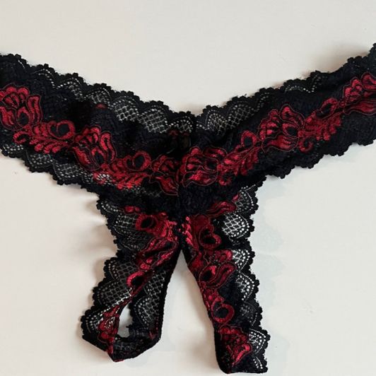 Black Cherry Lace Underwear
