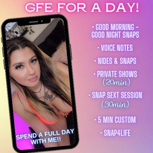 Girlfriend Experience for a Day!