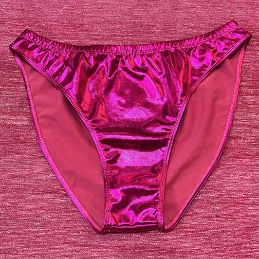 metallic pink panties