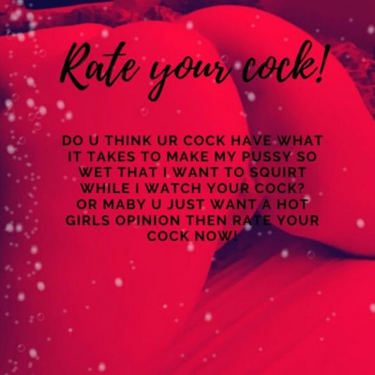 Rate your cock video full nude