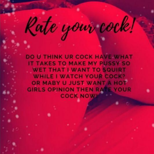 Rate your cock Video lingery