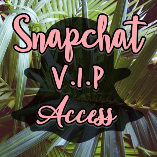 VIP Snapchat 1 Month Access