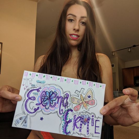 Custom fan sign with nude pics