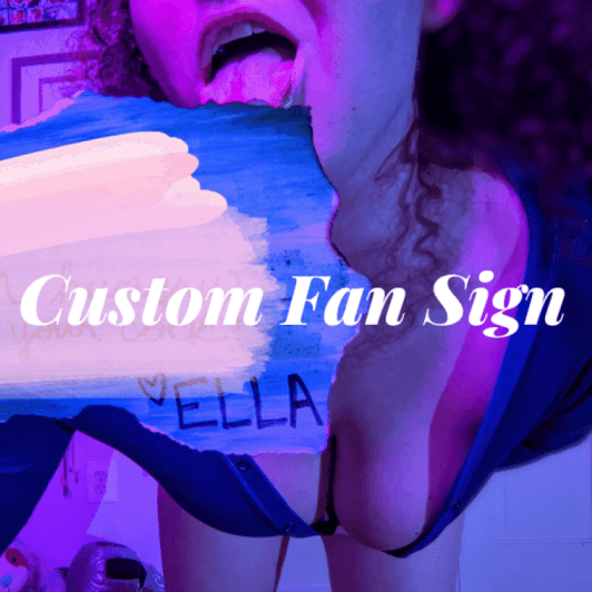 Custom Fan Sign With 15 Images