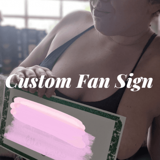 Custom Fan Sign With 5 Images