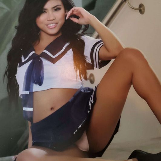 Autographed Panty Tease Pic  Ember Snow