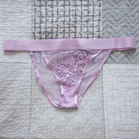 Light purple mesh panties