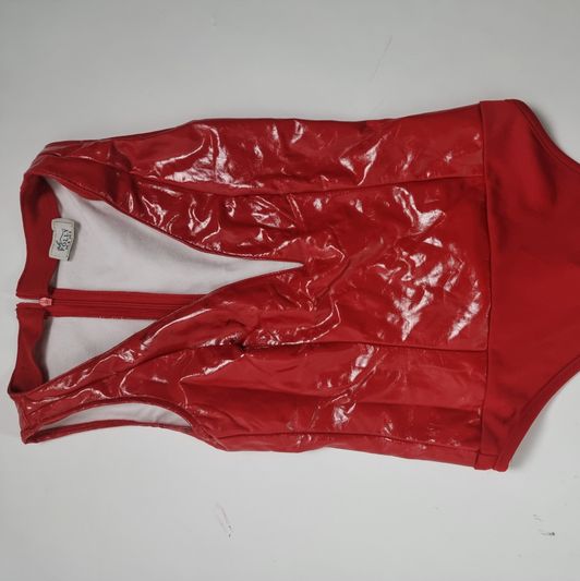 Very USED PVC red bodysuit