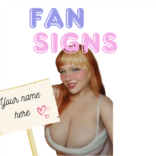 5 Fan Signs