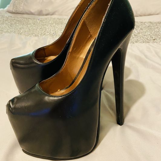 Own worn platform heels