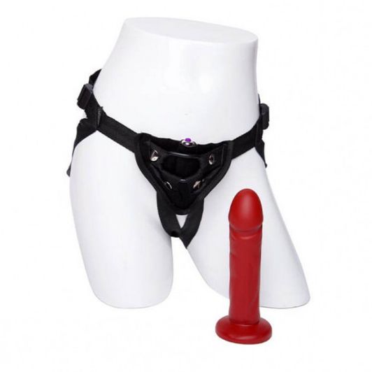 TANTUS VAMP SILICONE DILDO AND HARNESS
