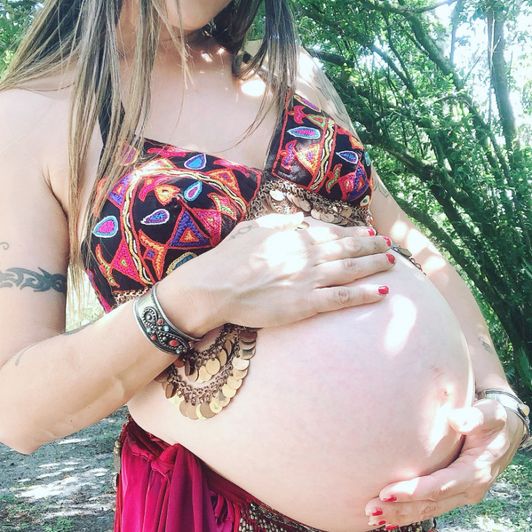 Pregnant Belly Dancer Photo