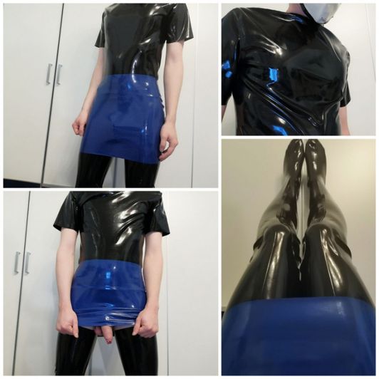 Properly shined up latex outfit photos
