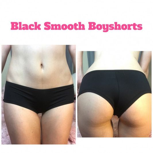 Black Smooth Boyshorts Panties