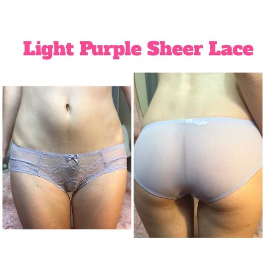 Light Purple sheer lace panties