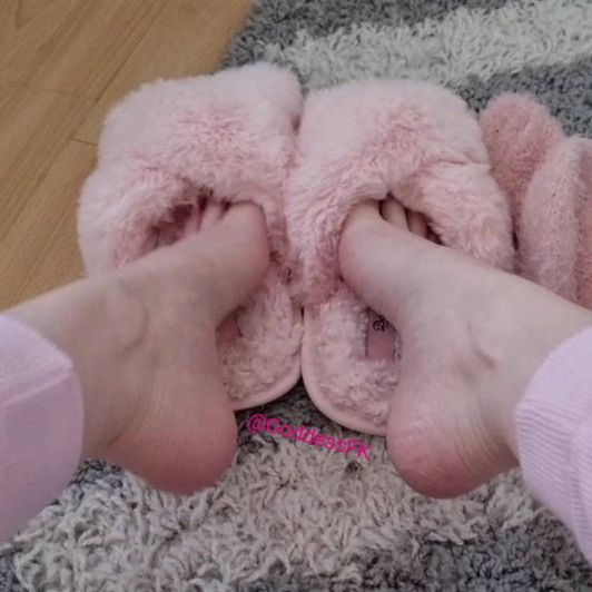 My smelliest well worn fluffy slippers EVER